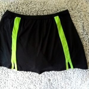 2-piece Bolle Medium active wear coordinating set, black & lime green